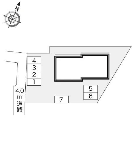 ★手数料０円★盛岡市境田町　月極駐車場（LP）